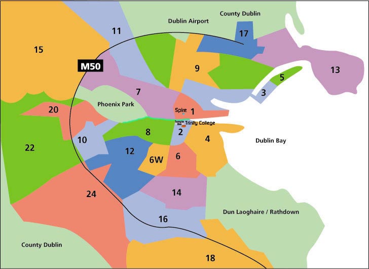 Postal Map of Dublin